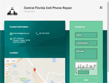Tablet Screenshot of centralfloridacellphonerepair.com